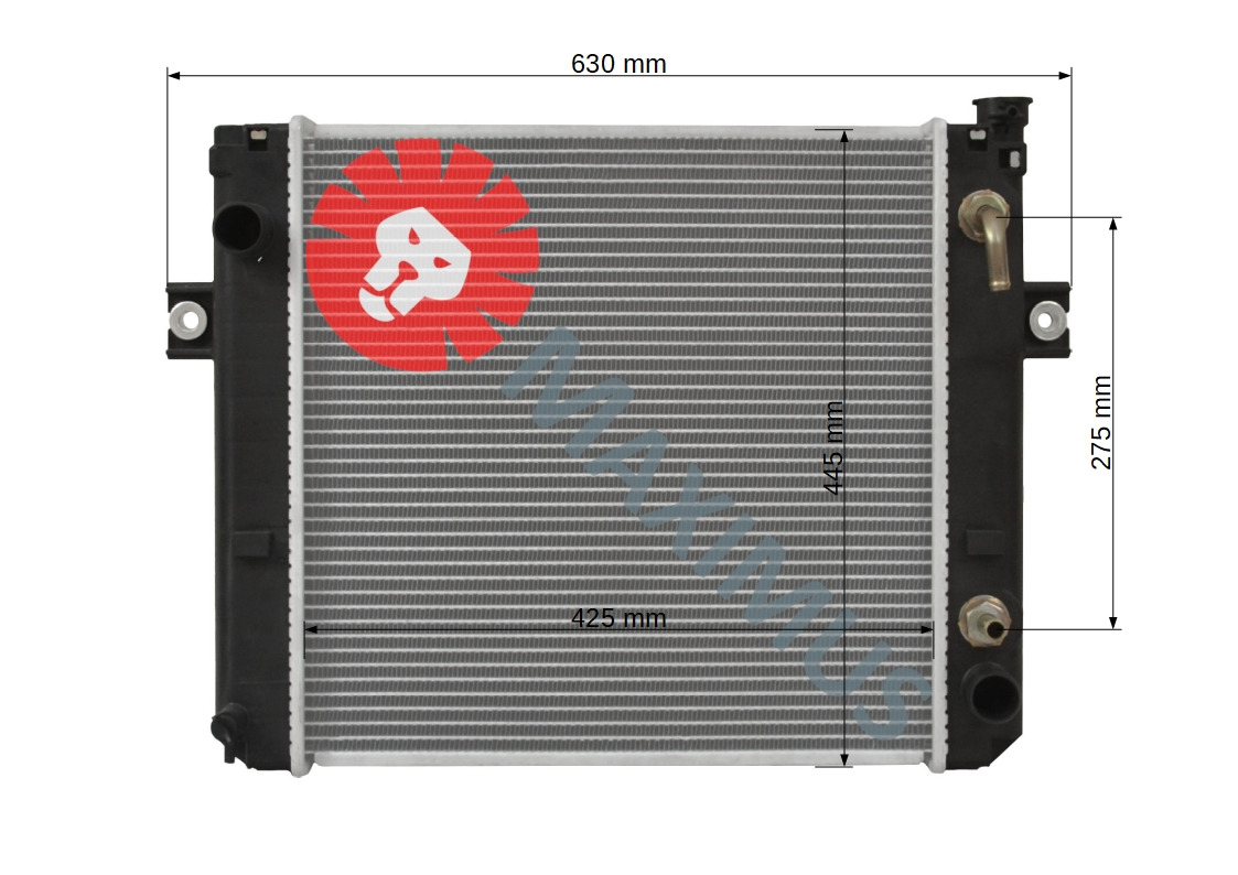 TOYOTA 8FD20 8FD25 8FDN20 8FDN25 - Chladič pre Vysokozdvižný vozík: obrázok 2 TOYOTA 8FD20 8FD25 8FDN20 8FDN25 - Chladič pre Vysokozdvižný vozík: obrázok 2