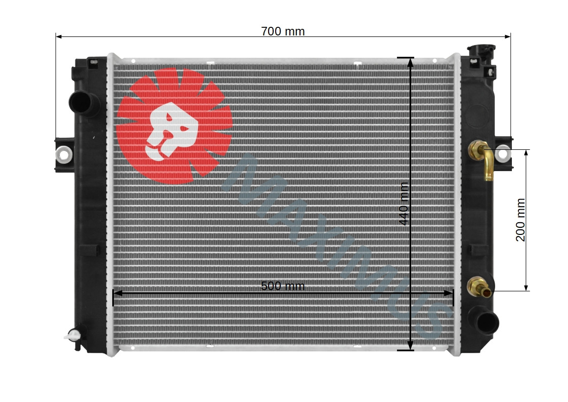 TOYOTA FORKLIFT WÓZEK WIDŁOWY - Chladič pre Vysokozdvižný vozík: obrázok 2 TOYOTA FORKLIFT WÓZEK WIDŁOWY - Chladič pre Vysokozdvižný vozík: obrázok 2