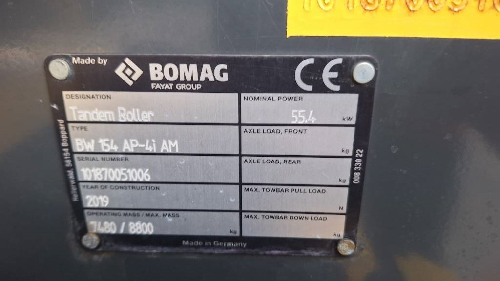 Bomag BW 154 AP-4i AM - Cestný valec: obrázok 3 Bomag BW 154 AP-4i AM - Cestný valec: obrázok 3