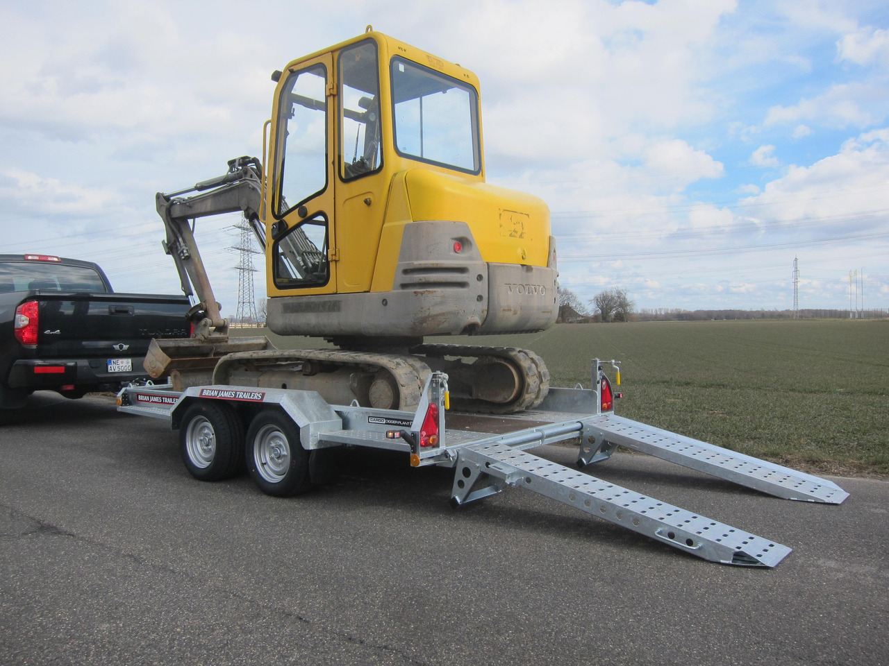 Brian James Digger Plant 543-3217-35 320x170cm Schaufelablage Rampen Reserverad 3500kg - Prepravník stavebných strojov: obrázok 1 Brian James Digger Plant 543-3217-35 320x170cm Schaufelablage Rampen Reserverad 3500kg - Prepravník stavebných strojov: obrázok 1