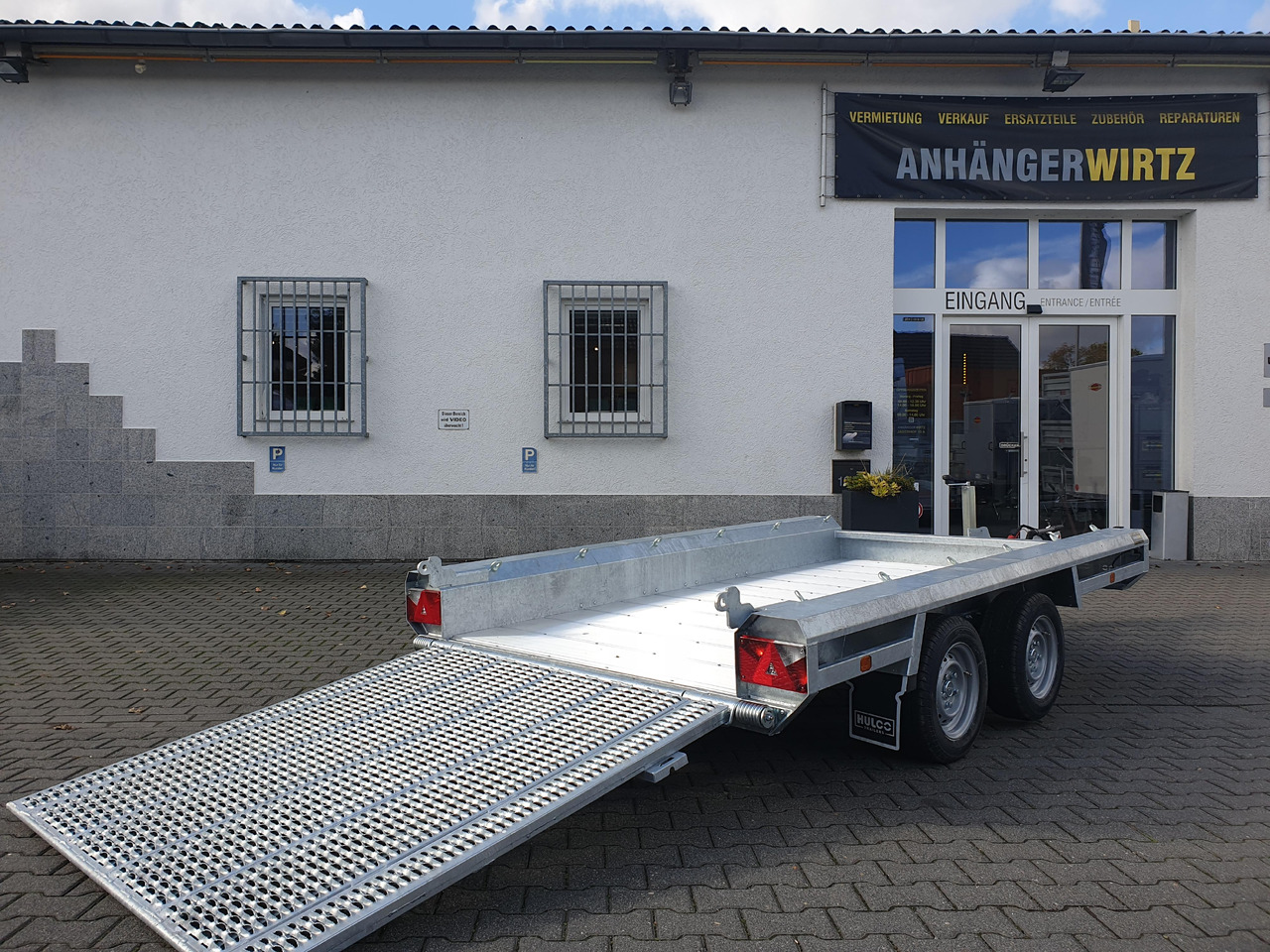 HULCO TERRAX Aluboden 294x150x27cm Heckrampe 150cm (M) 3500kg - Prepravník stavebných strojov: obrázok 1 HULCO TERRAX Aluboden 294x150x27cm Heckrampe 150cm (M) 3500kg - Prepravník stavebných strojov: obrázok 1