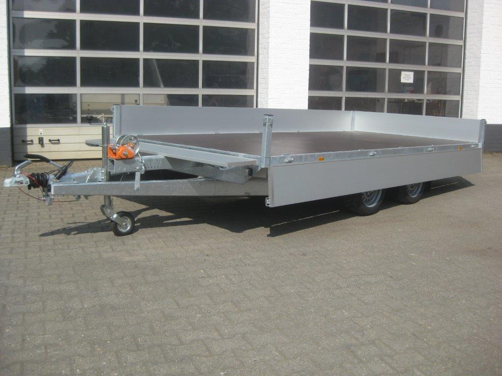 Multi Transporter 406x200x30cm Rampen Seilwinde 13" niedrig Fahrwerk (XL) 2700kg - Plošinový/ Valníkový príves: obrázok 3 Multi Transporter 406x200x30cm Rampen Seilwinde 13" niedrig Fahrwerk (XL) 2700kg - Plošinový/ Valníkový príves: obrázok 3