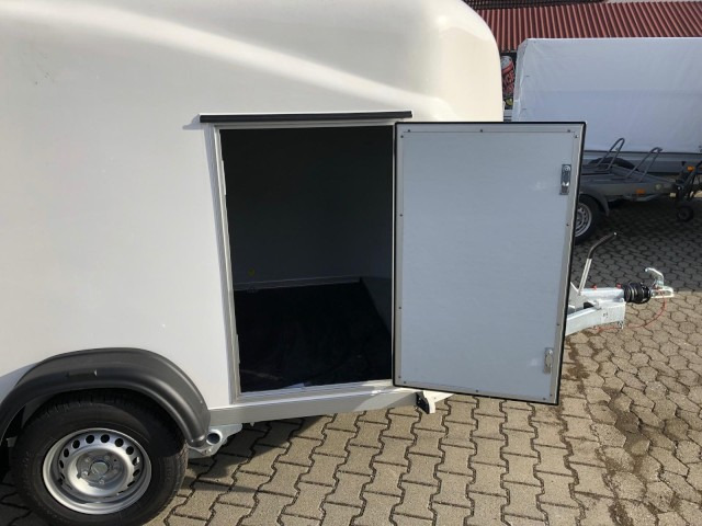Cheval Liberte Debon Cargo 2 Poly + Türe weiß 1300 kg, 100 km/h, 300x155x168cm - Príves skriňové: obrázok 4 Cheval Liberte Debon Cargo 2 Poly + Türe weiß 1300 kg, 100 km/h, 300x155x168cm - Príves skriňové: obrázok 4