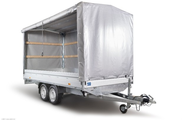Humbaur HT 254118 Hochlader mit Plane 4100x1850x350mm - Auto príves: obrázok 5 Humbaur HT 254118 Hochlader mit Plane 4100x1850x350mm - Auto príves: obrázok 5