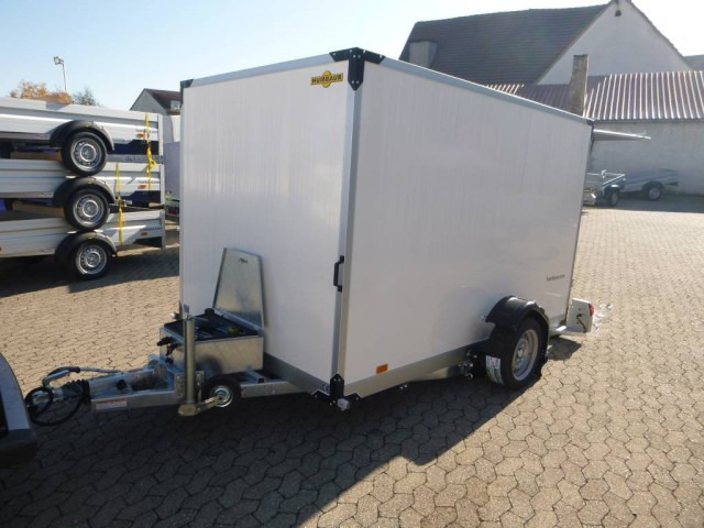 Humbaur Koffer Absenkanhänger mit E-Pumpe HKT 183117-18P, 100 km/h 1,8 t. 3100 x 1765 x 1800 mm - Príves skriňové: obrázok 4 Humbaur Koffer Absenkanhänger mit E-Pumpe HKT 183117-18P, 100 km/h 1,8 t. 3100 x 1765 x 1800 mm - Príves skriňové: obrázok 4