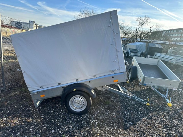 Humbaur Steely DK kippbar Tieflader mit Hochplane 140cm, 750 kg, 2050 x 1095 x 300 mm - Auto príves: obrázok 3 Humbaur Steely DK kippbar Tieflader mit Hochplane 140cm, 750 kg, 2050 x 1095 x 300 mm - Auto príves: obrázok 3