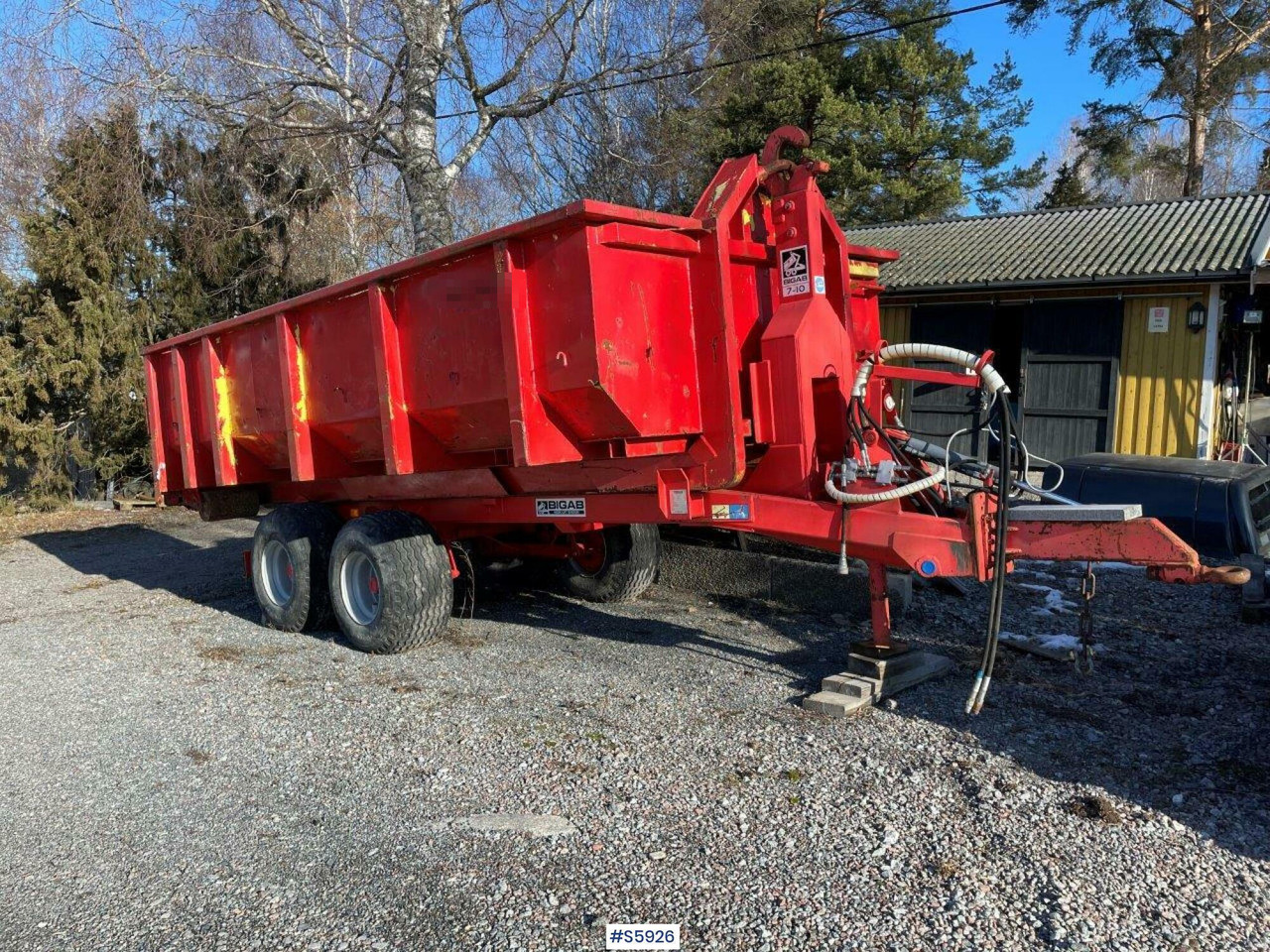 Bigab 7-10 hook truck trailer with flat - Hákový/ Ramenový nosič přívěs: obrázok 3 Bigab 7-10 hook truck trailer with flat - Hákový/ Ramenový nosič přívěs: obrázok 3