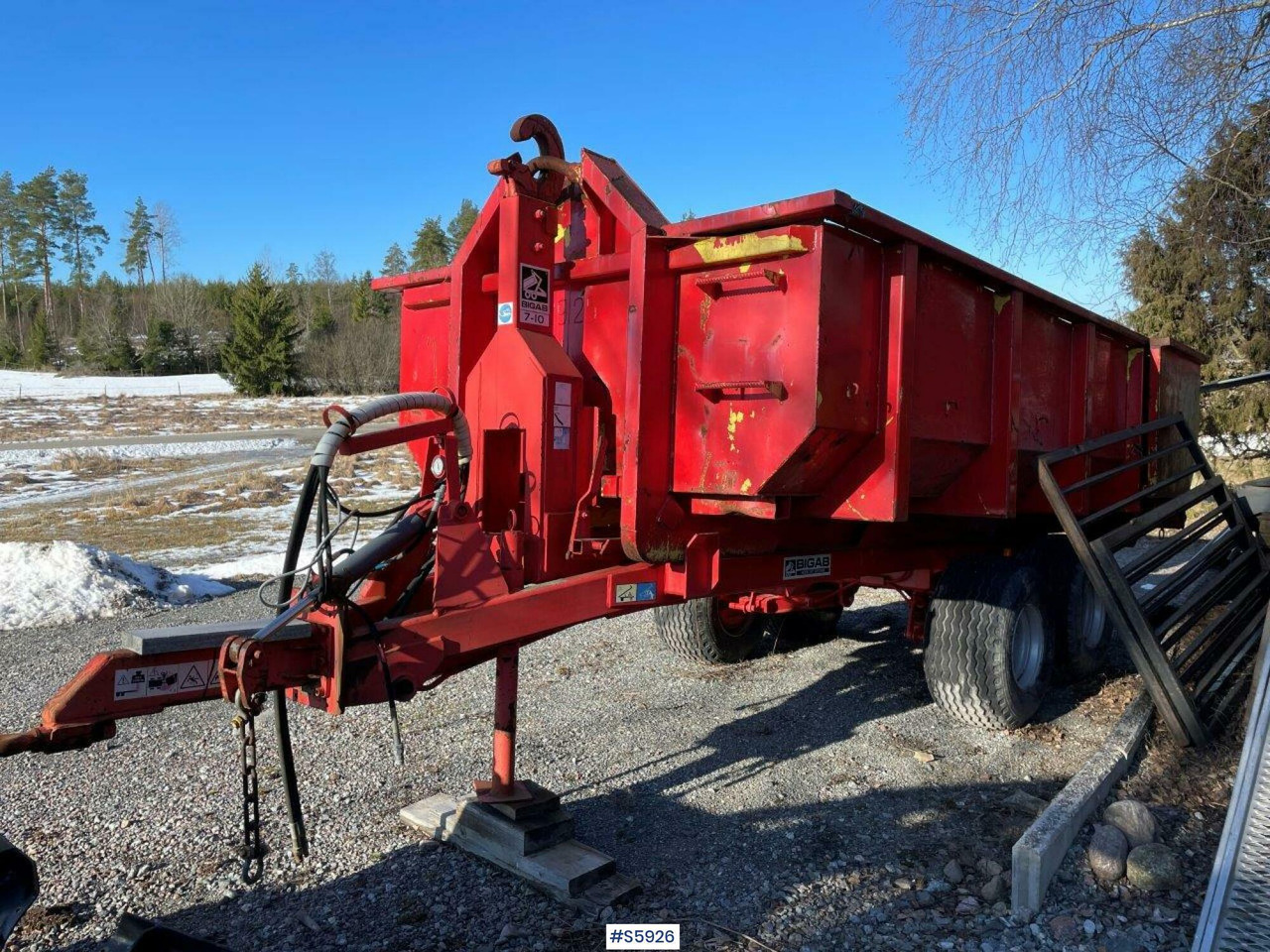 Bigab 7-10 hook truck trailer with flat - Hákový/ Ramenový nosič přívěs: obrázok 1 Bigab 7-10 hook truck trailer with flat - Hákový/ Ramenový nosič přívěs: obrázok 1