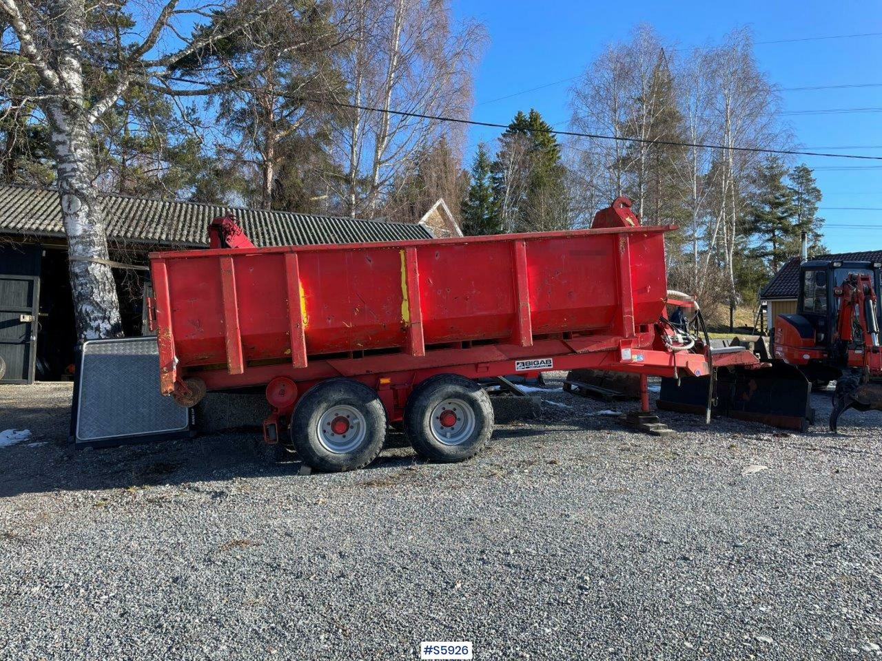 Bigab 7-10 hook truck trailer with flat - Hákový/ Ramenový nosič přívěs: obrázok 4 Bigab 7-10 hook truck trailer with flat - Hákový/ Ramenový nosič přívěs: obrázok 4