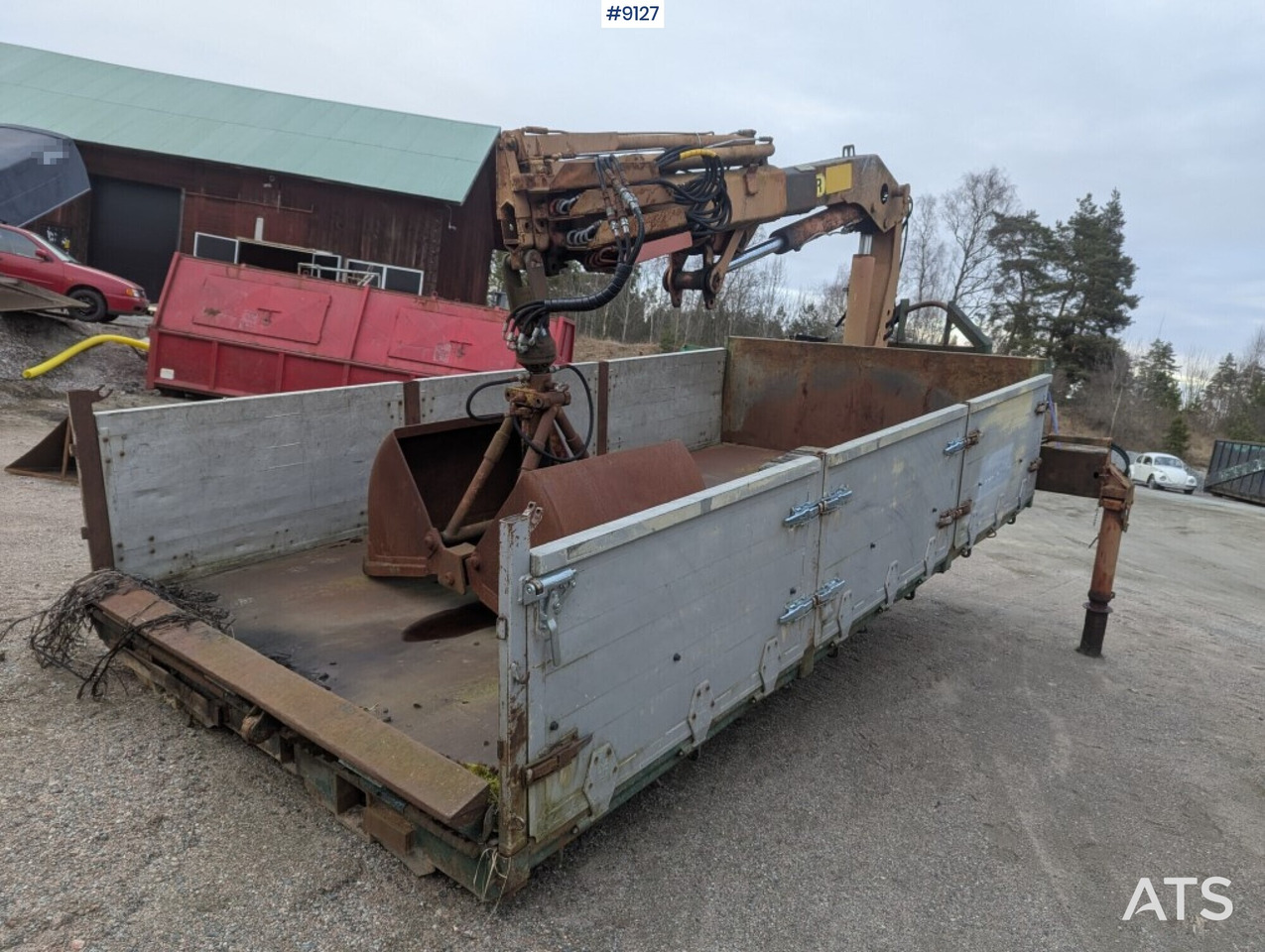 Crane flatbed Palfinger with rotator and bucket - Valníková nadstavba, Auto s hydraulickou rukou: obrázok 3 Crane flatbed Palfinger with rotator and bucket - Valníková nadstavba, Auto s hydraulickou rukou: obrázok 3