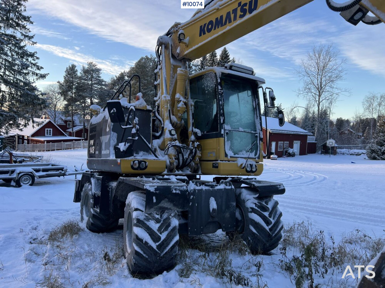 Komatsu PW148 Wheeled excavator with rotor and buckets - Kolesové rýpadlo: obrázok 4 Komatsu PW148 Wheeled excavator with rotor and buckets - Kolesové rýpadlo: obrázok 4