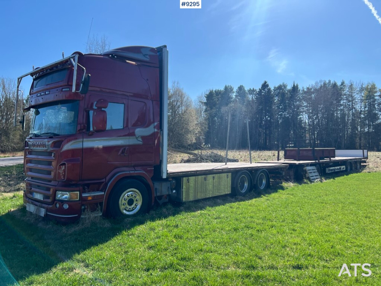 SCANIA R480 LB with flatbed, trailer and dolly REP. OBJECT - Valníkový/ Plošinový nákladný automobil: obrázok 1 SCANIA R480 LB with flatbed, trailer and dolly REP. OBJECT - Valníkový/ Plošinový nákladný automobil: obrázok 1