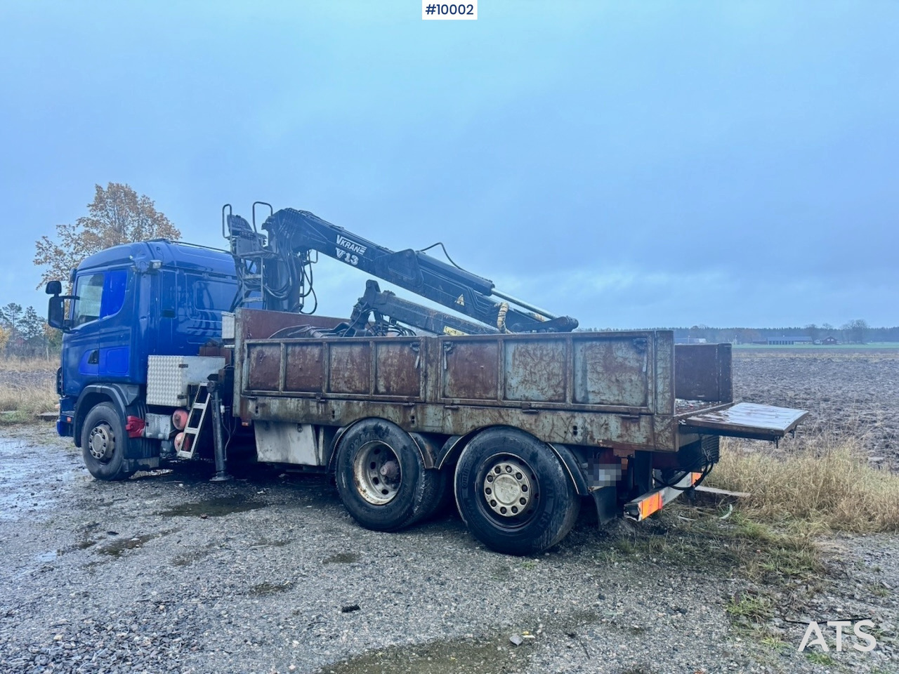 Scania R124 6x2 Flatbed truck with timber crane - Valníkový/ Plošinový nákladný automobil, Auto s hydraulickou rukou: obrázok 3 Scania R124 6x2 Flatbed truck with timber crane - Valníkový/ Plošinový nákladný automobil, Auto s hydraulickou rukou: obrázok 3