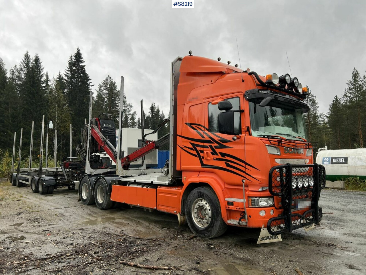 Scania R730 Timber truck with wagon and crane - Nákladné vozidlo na prepravu dreva: obrázok 2 Scania R730 Timber truck with wagon and crane - Nákladné vozidlo na prepravu dreva: obrázok 2