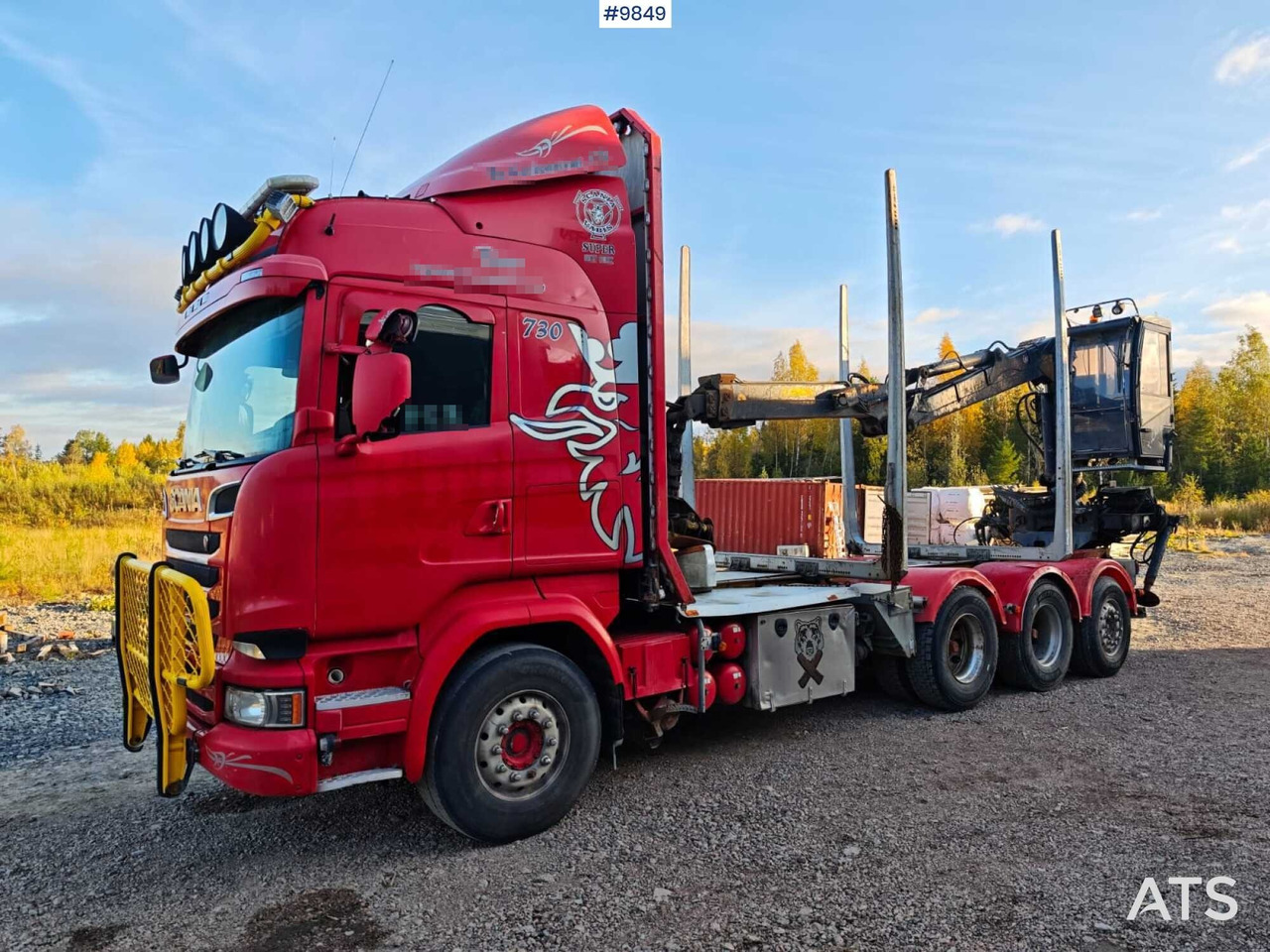 Scania R730 Tridem Timber Truck with Loglift F125S Crane (VIDEO) - Nákladné vozidlo na prepravu dreva, Auto s hydraulickou rukou: obrázok 1 Scania R730 Tridem Timber Truck with Loglift F125S Crane (VIDEO) - Nákladné vozidlo na prepravu dreva, Auto s hydraulickou rukou: obrázok 1