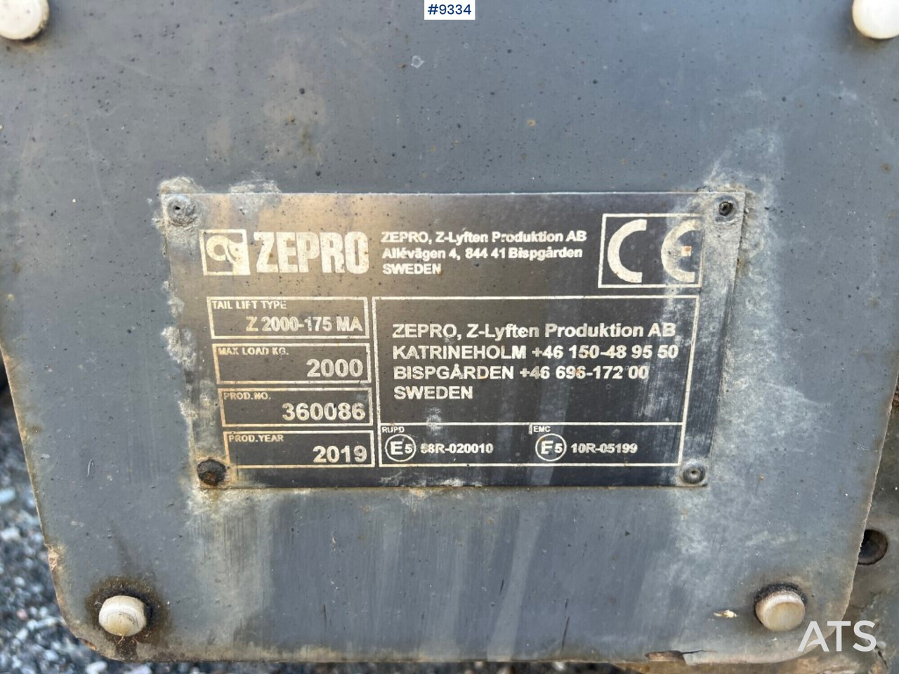 Tail Lift- Zepro- Z2000-175MA - Zdvíhacia plošina: obrázok 4 Tail Lift- Zepro- Z2000-175MA - Zdvíhacia plošina: obrázok 4