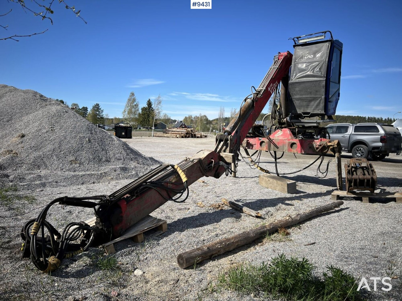 V-kran V10CX,96 - Timber crane, logging crane - Hydraulická ruka pre Nákladné auto: obrázok 1 V-kran V10CX,96 - Timber crane, logging crane - Hydraulická ruka pre Nákladné auto: obrázok 1