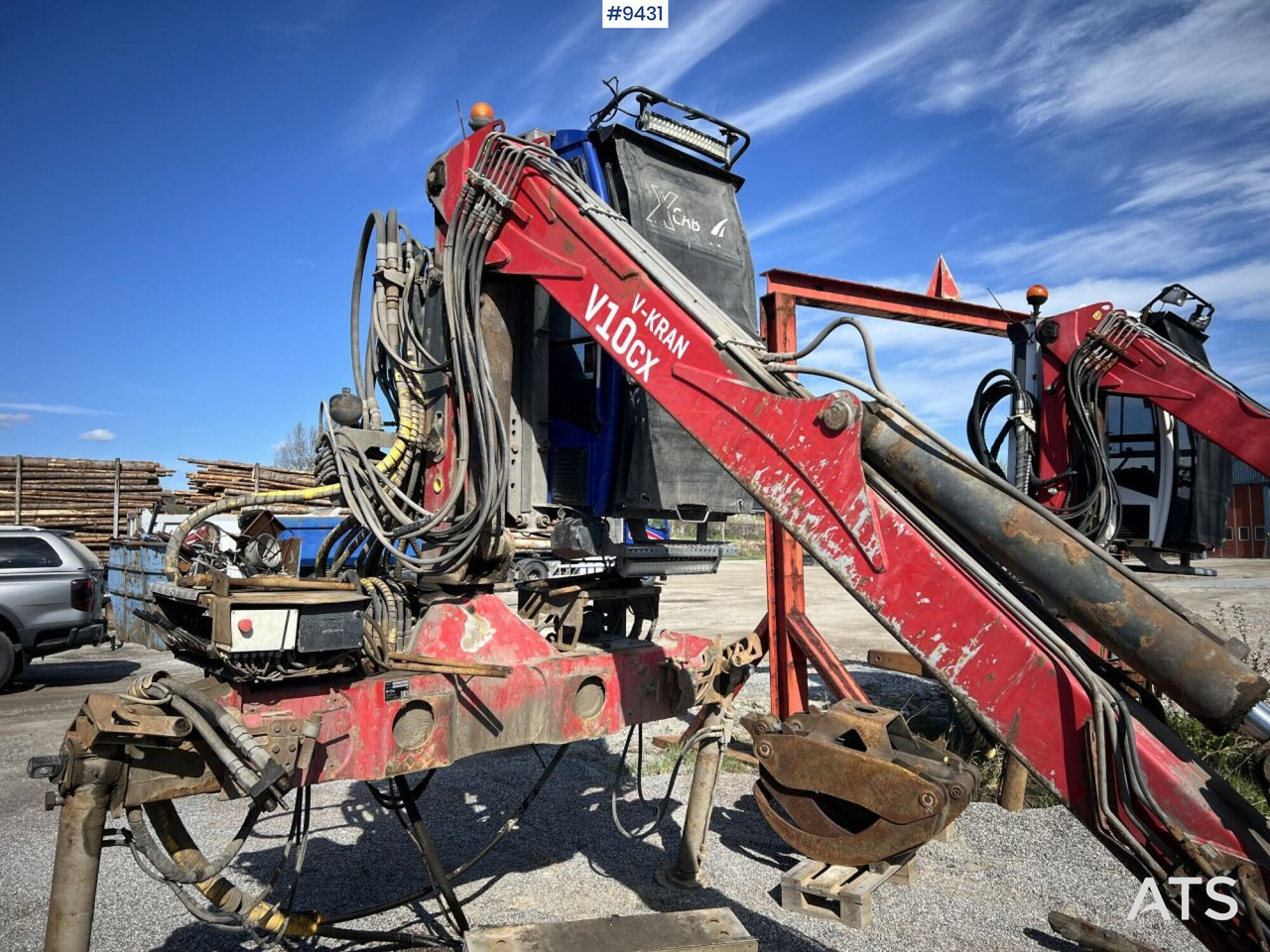 V-kran V10CX,96 - Timber crane, logging crane - Hydraulická ruka pre Nákladné auto: obrázok 4 V-kran V10CX,96 - Timber crane, logging crane - Hydraulická ruka pre Nákladné auto: obrázok 4