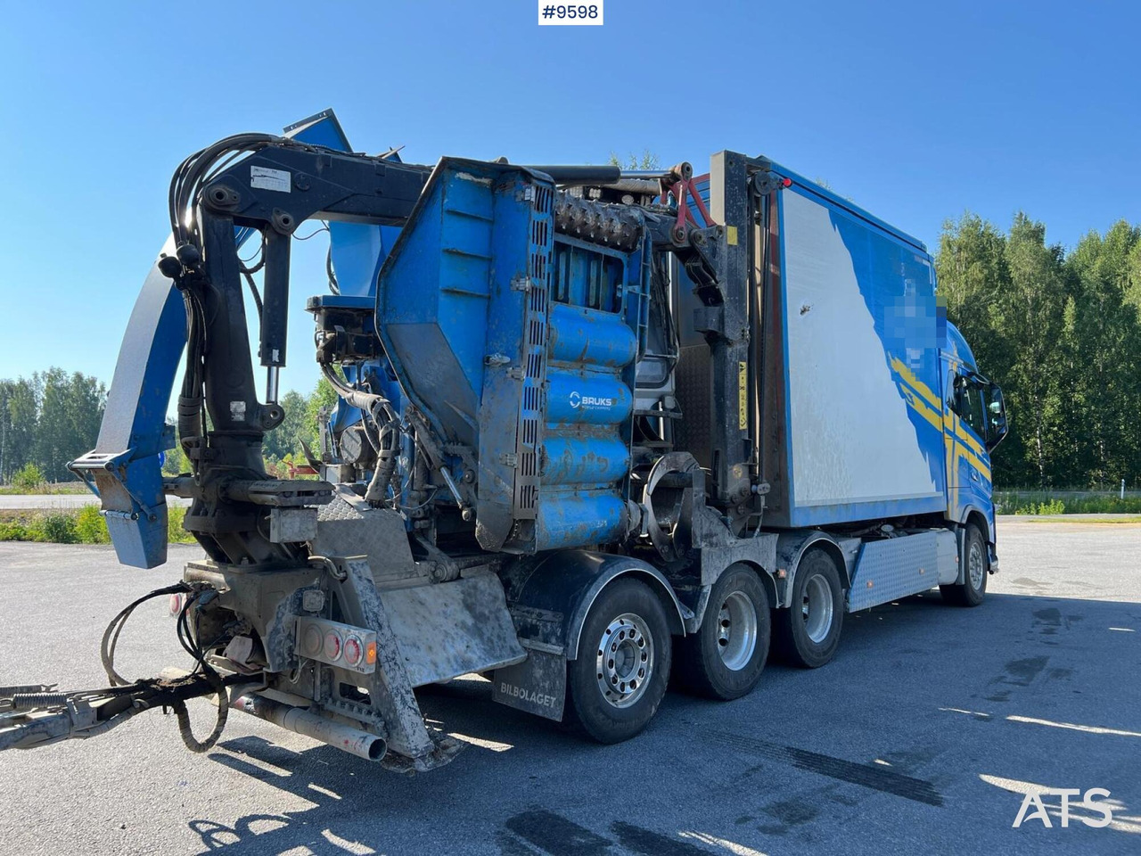 Volvo FH16 8*4 Bruks wood chipper - Sklápač, Auto s hydraulickou rukou: obrázok 5 Volvo FH16 8*4 Bruks wood chipper - Sklápač, Auto s hydraulickou rukou: obrázok 5