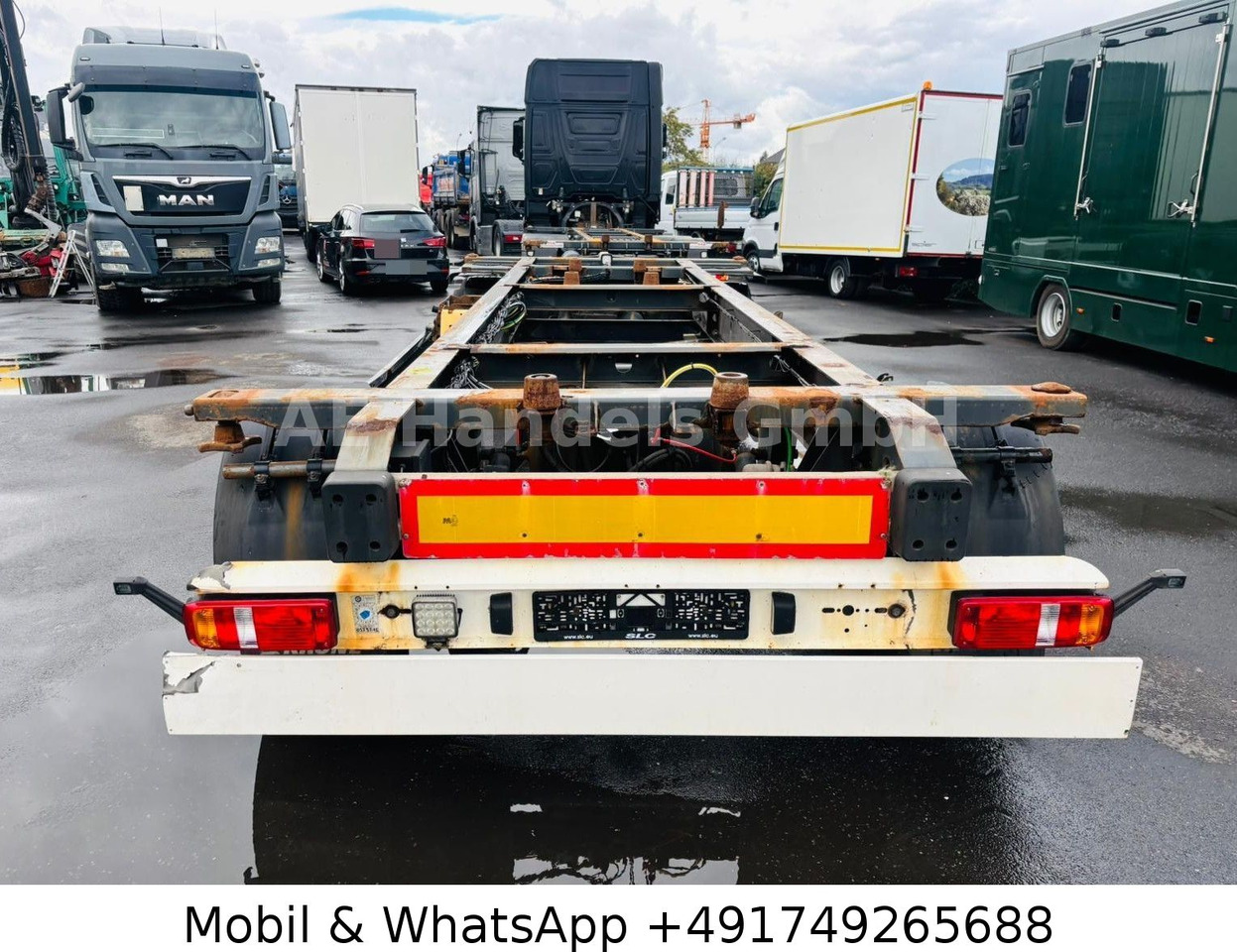 Krone AZ BDF Drehschemel *Scheibenbremsen/VollLuft - Príves preprava kontajnerov/ Výmenná nadstavba: obrázok 4 Krone AZ BDF Drehschemel *Scheibenbremsen/VollLuft - Príves preprava kontajnerov/ Výmenná nadstavba: obrázok 4