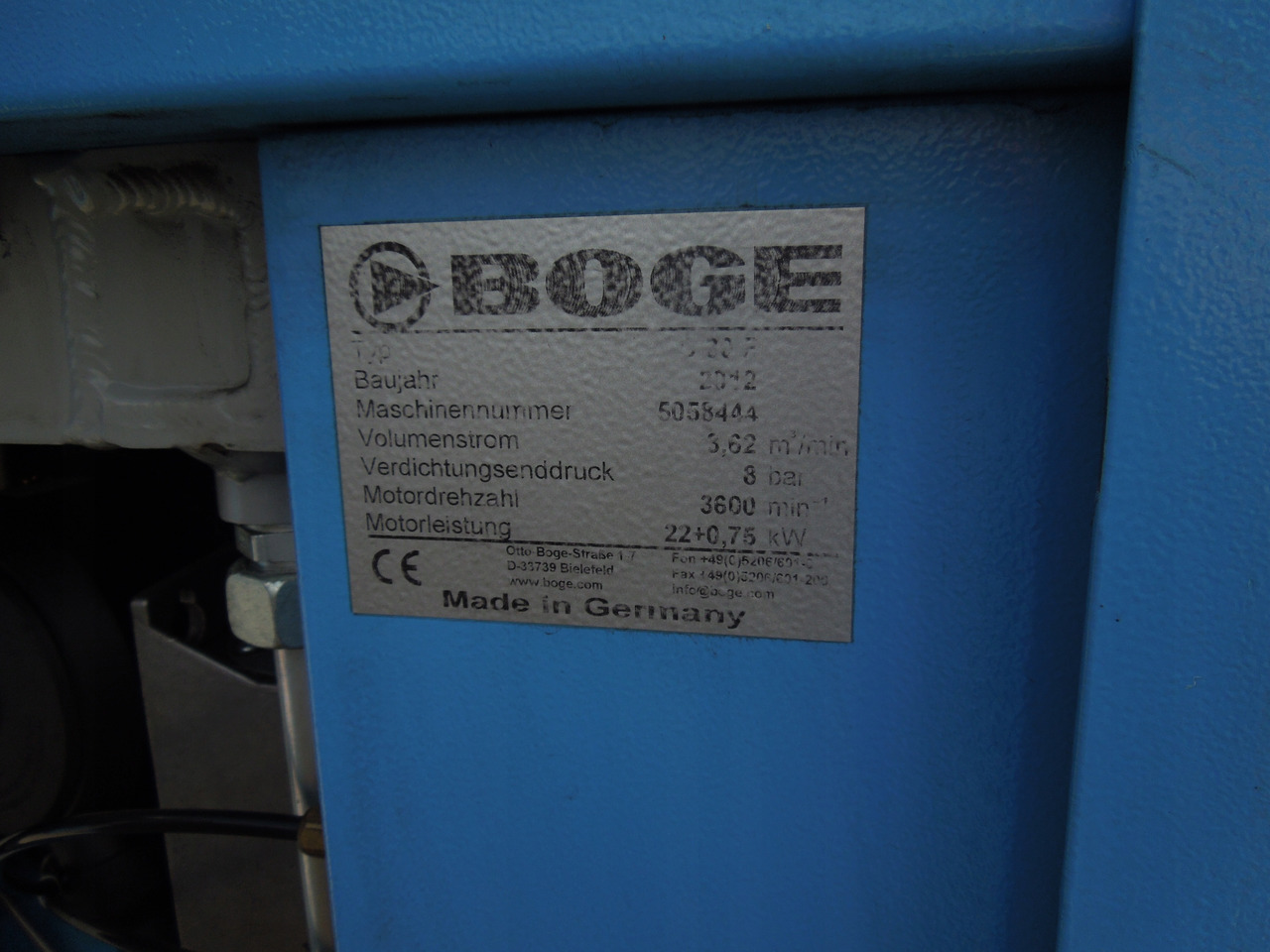 Boge C30F - Vzduchový kompresor: obrázok 4 Boge C30F - Vzduchový kompresor: obrázok 4