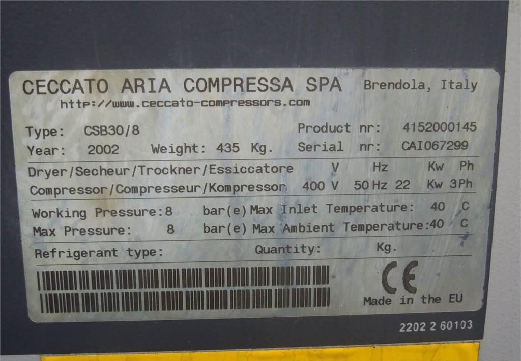 CECATTO KOMPRESOR ŚRUBOWY CECCATO 22KW 3,59M3/MIN - Vzduchový kompresor: obrázok 3 CECATTO KOMPRESOR ŚRUBOWY CECCATO 22KW 3,59M3/MIN - Vzduchový kompresor: obrázok 3