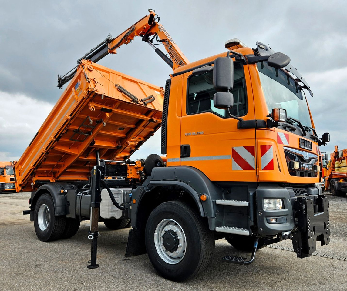 MAN TGM 18.290 4x4 Atlas 75.2 Kran Funk Euro6 - Sklápač, Auto s hydraulickou rukou: obrázok 1 MAN TGM 18.290 4x4 Atlas 75.2 Kran Funk Euro6 - Sklápač, Auto s hydraulickou rukou: obrázok 1