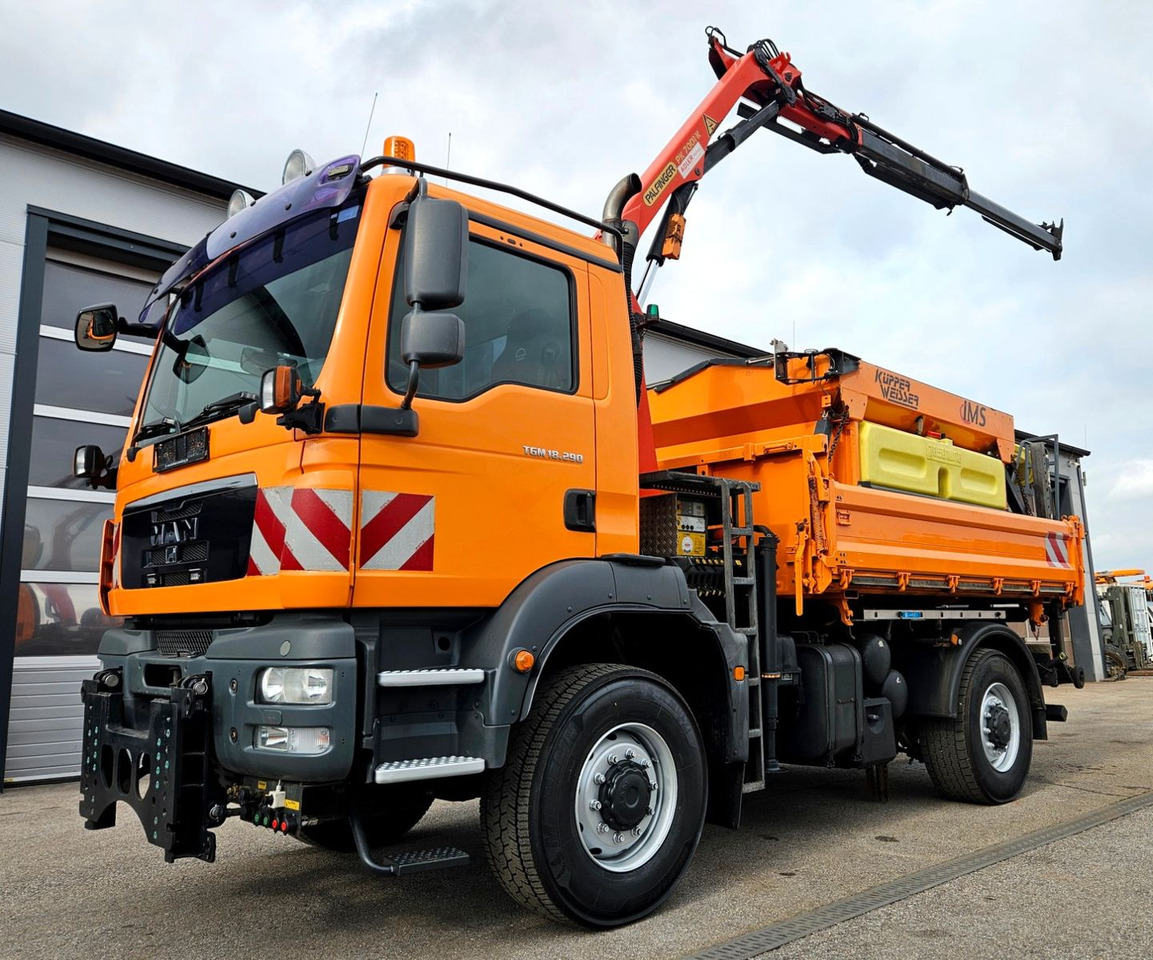 MAN TGM 18.290 4x4 Palfinger PK7001 Kran Funk Euro5 - Sklápač, Auto s hydraulickou rukou: obrázok 1 MAN TGM 18.290 4x4 Palfinger PK7001 Kran Funk Euro5 - Sklápač, Auto s hydraulickou rukou: obrázok 1