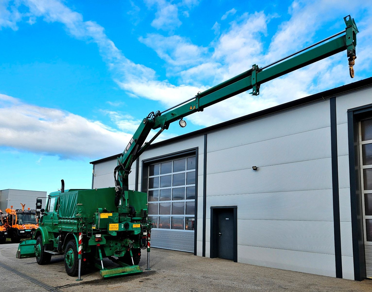 Unimog U2150 Doka HIAB 105 Kran Winde Frontlader - Nákladné auto, Auto s hydraulickou rukou: obrázok 3 Unimog U2150 Doka HIAB 105 Kran Winde Frontlader - Nákladné auto, Auto s hydraulickou rukou: obrázok 3