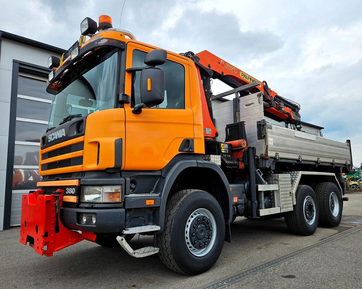Scania P114 380 6x4-4 Palfinger PK12502 Kran Funk - Sklápač, Auto s hydraulickou rukou: obrázok 3 Scania P114 380 6x4-4 Palfinger PK12502 Kran Funk - Sklápač, Auto s hydraulickou rukou: obrázok 3