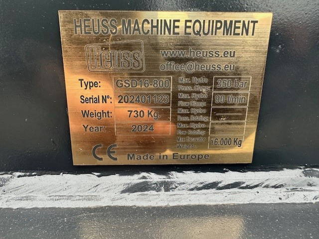 Overige NEW Heuss Grijper CW30 800mm Nieuw 2024 Grab - Drapák: obrázok 4 Overige NEW Heuss Grijper CW30 800mm Nieuw 2024 Grab - Drapák: obrázok 4
