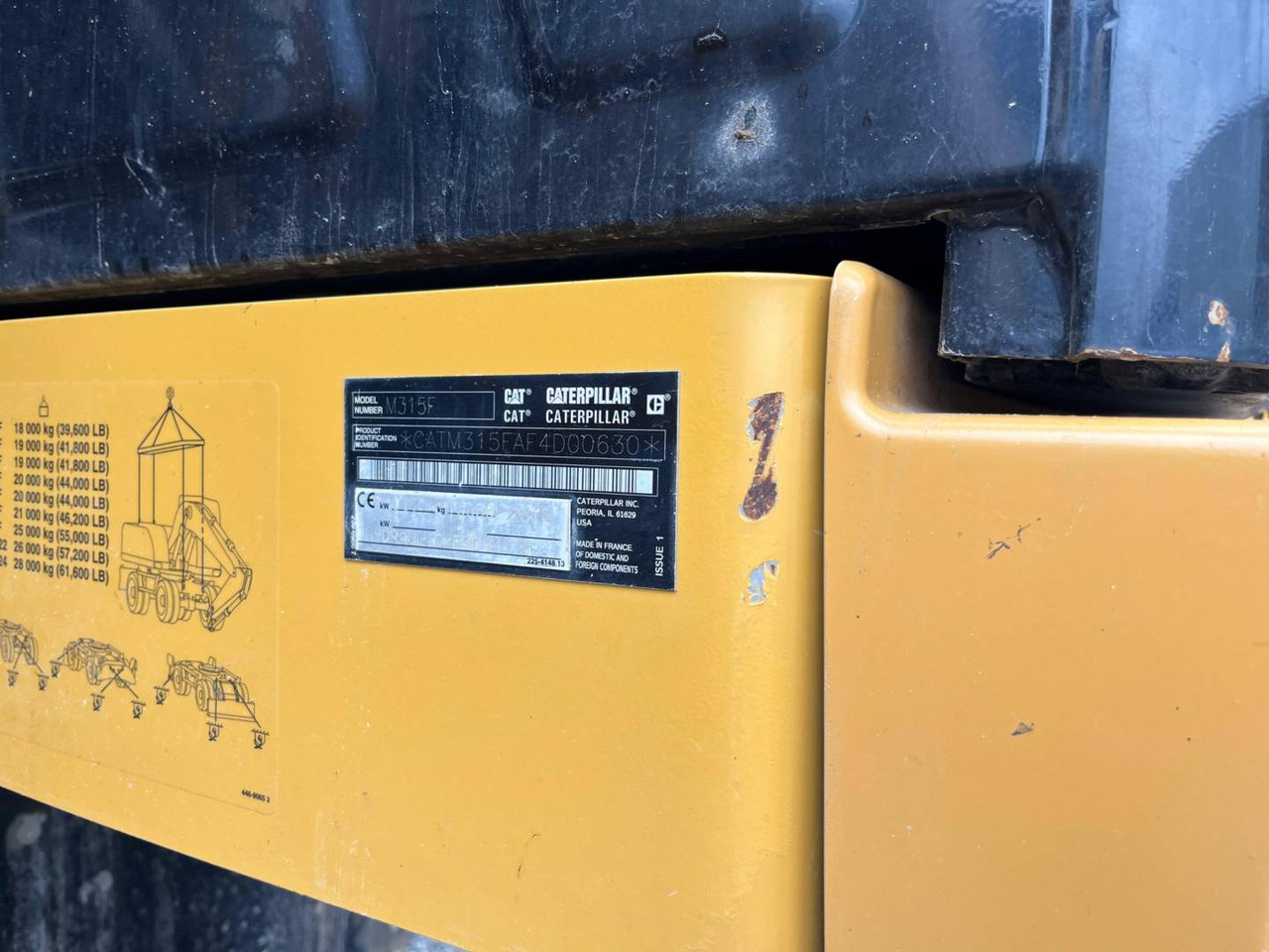 CAT M315F - Kolesové rýpadlo: obrázok 5 CAT M315F - Kolesové rýpadlo: obrázok 5