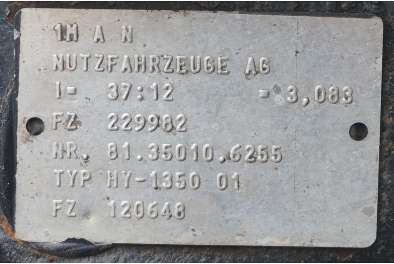 MAN HY-1350-01 37/12 - Zadná náprava pre Nákladné auto: obrázok 4 MAN HY-1350-01 37/12 - Zadná náprava pre Nákladné auto: obrázok 4