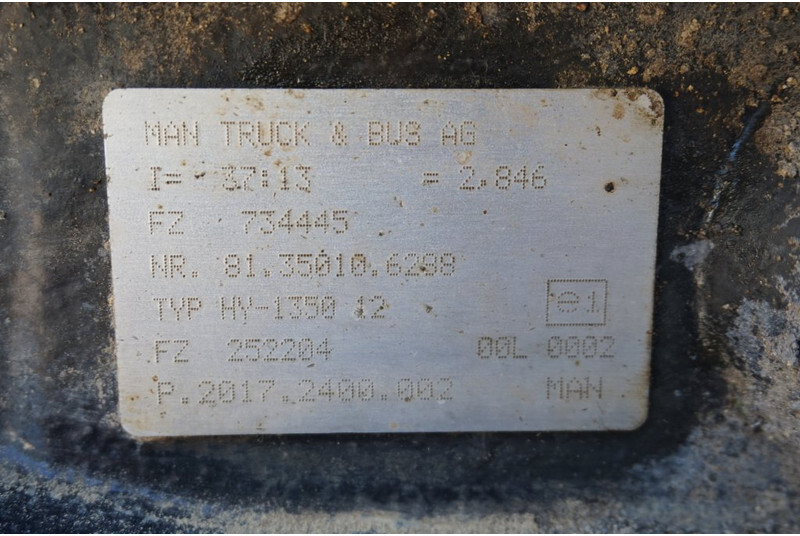 MAN HY-1350-12 37/13 - Zadná náprava pre Nákladné auto: obrázok 3 MAN HY-1350-12 37/13 - Zadná náprava pre Nákladné auto: obrázok 3