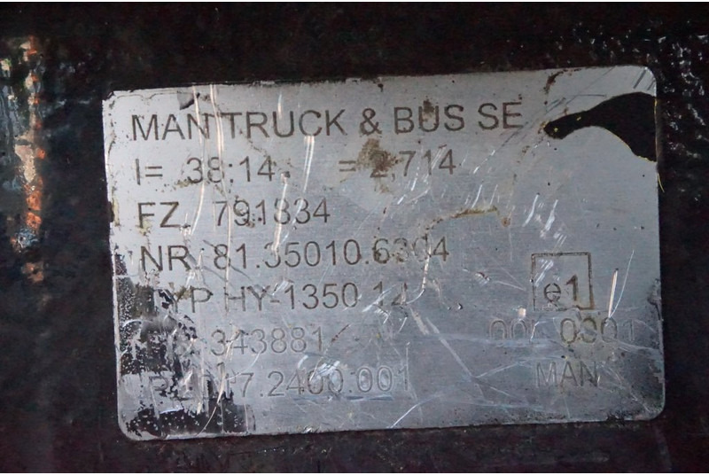 MAN HY-1350-12 38/14 - Zadná náprava pre Nákladné auto: obrázok 4 MAN HY-1350-12 38/14 - Zadná náprava pre Nákladné auto: obrázok 4