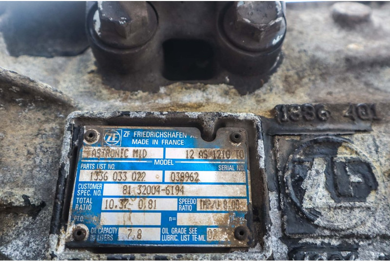ZF 12AS1210OD TGM 81.32004-6194 - Náhradný diel pre Nákladné auto: obrázok 5 ZF 12AS1210OD TGM 81.32004-6194 - Náhradný diel pre Nákladné auto: obrázok 5