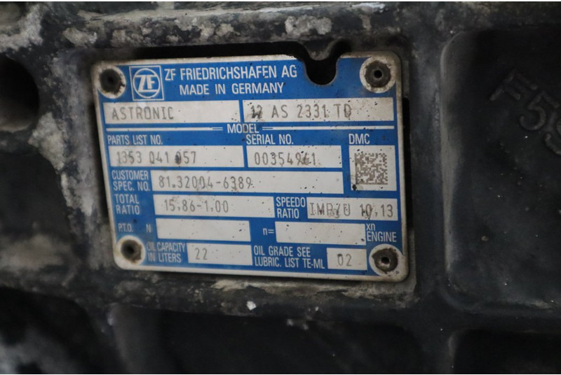 ZF 12AS2331DD+INT3 - Prevodovka pre Nákladné auto: obrázok 5 ZF 12AS2331DD+INT3 - Prevodovka pre Nákladné auto: obrázok 5