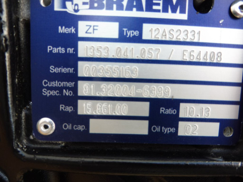 ZF 12AS2331TD INT3 - Prevodovka pre Nákladné auto: obrázok 5 ZF 12AS2331TD INT3 - Prevodovka pre Nákladné auto: obrázok 5