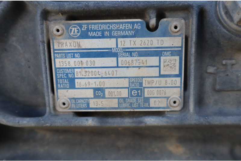 ZF 12TX2620DD 81.32004-6407 - Prevodovka pre Nákladné auto: obrázok 5 ZF 12TX2620DD 81.32004-6407 - Prevodovka pre Nákladné auto: obrázok 5