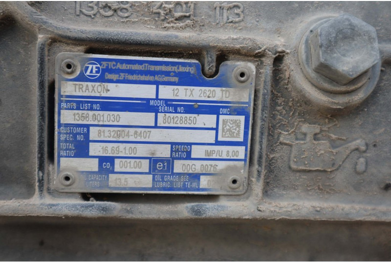 ZF 12TX2620DD 81.32004-6407 - Prevodovka pre Nákladné auto: obrázok 5 ZF 12TX2620DD 81.32004-6407 - Prevodovka pre Nákladné auto: obrázok 5
