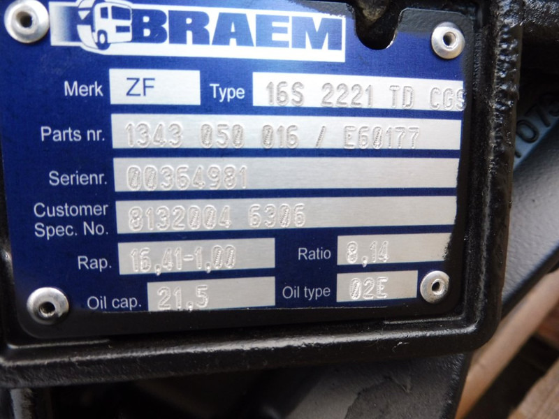 ZF 16S2221TD+IT - Prevodovka pre Nákladné auto: obrázok 5 ZF 16S2221TD+IT - Prevodovka pre Nákladné auto: obrázok 5