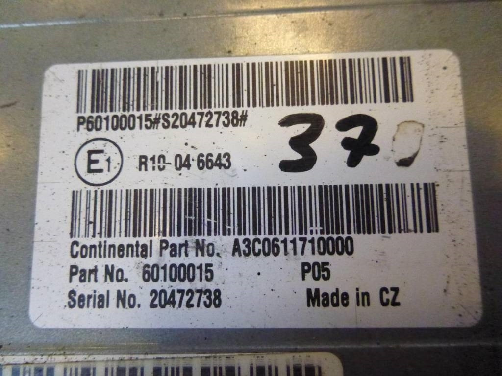 Volvo L 220 E, Motorstyrenhet, 60100015 - Elektrický systém pre Stavebné stroje: obrázok 2 Volvo L 220 E, Motorstyrenhet, 60100015 - Elektrický systém pre Stavebné stroje: obrázok 2