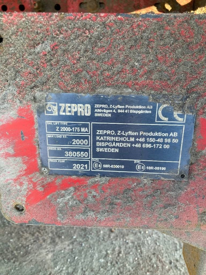 Zepro Bakgavellift Z 2000-175 MA - Valníková nadstavba: obrázok 3 Zepro Bakgavellift Z 2000-175 MA - Valníková nadstavba: obrázok 3