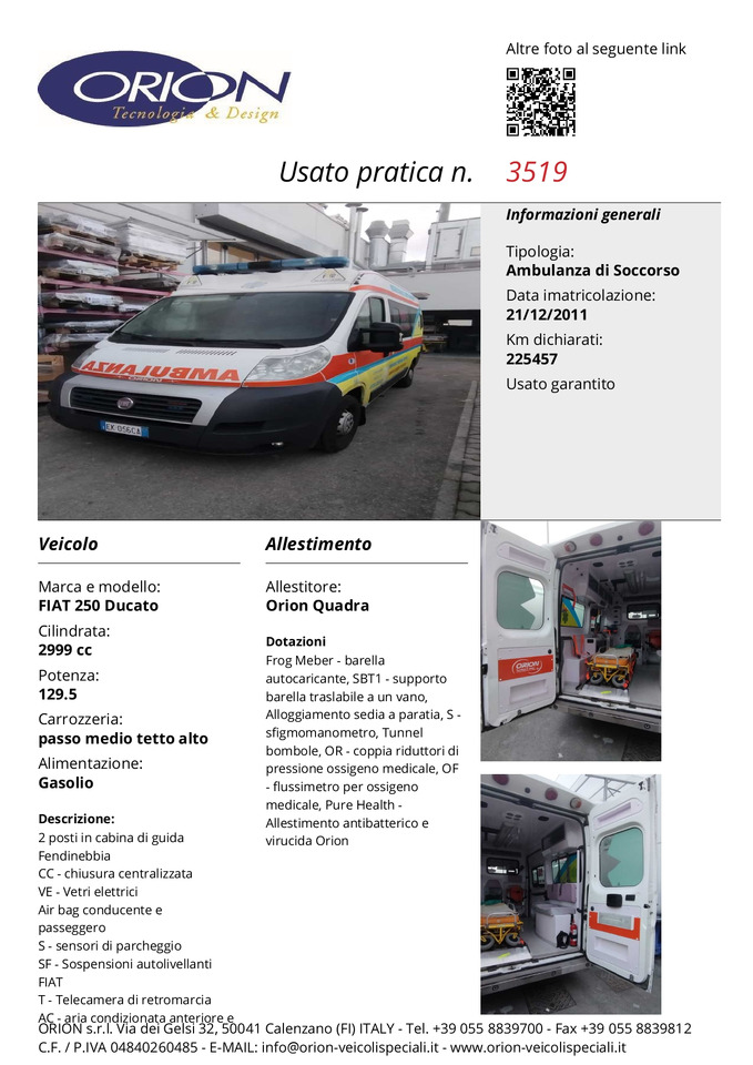 Sanitka ORION FIAT 250 DUCATO: obrázok 6