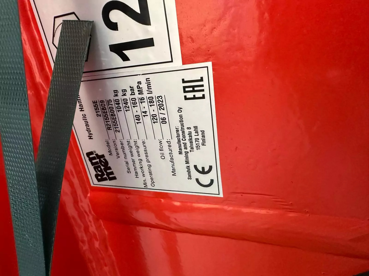 2023 Rammer 2155E - Hydraulické kladivo: obrázok 3 2023 Rammer 2155E - Hydraulické kladivo: obrázok 3