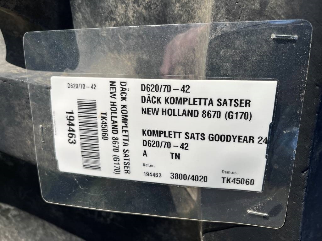 Goodyear 620/70R42 till New Holland / Ford 8670 - Pneumatika pre Poľnohospodárske stroje: obrázok 2 Goodyear 620/70R42 till New Holland / Ford 8670 - Pneumatika pre Poľnohospodárske stroje: obrázok 2