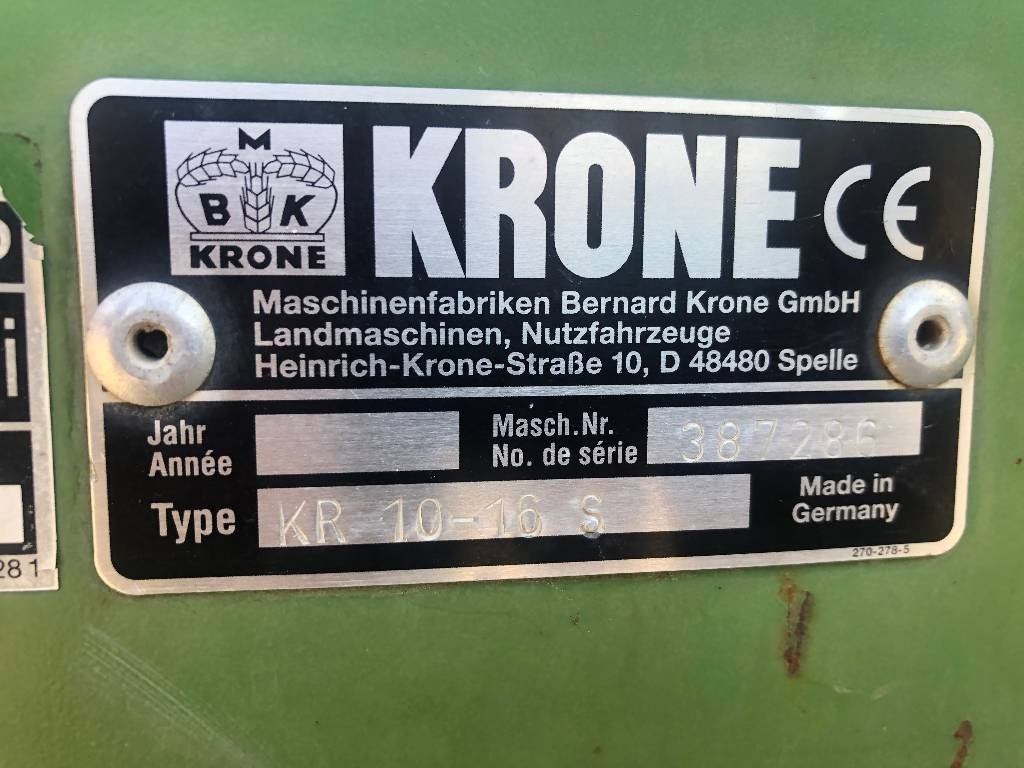 Krone KR 10-16 Dismantled: spare parts - Lis na okrúhle balíky: obrázok 3 Krone KR 10-16 Dismantled: spare parts - Lis na okrúhle balíky: obrázok 3