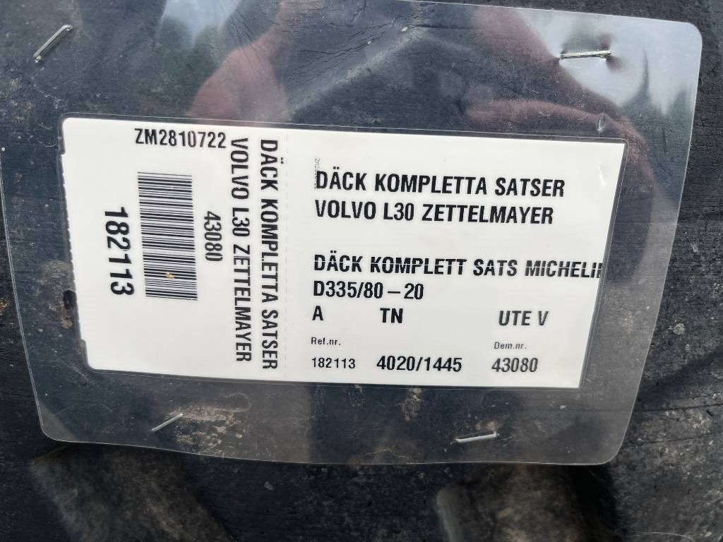 Michelin 335/80-20 till Volvo L30 Zettelmeyer - Pneumatika pre Stavebné stroje: obrázok 2 Michelin 335/80-20 till Volvo L30 Zettelmeyer - Pneumatika pre Stavebné stroje: obrázok 2