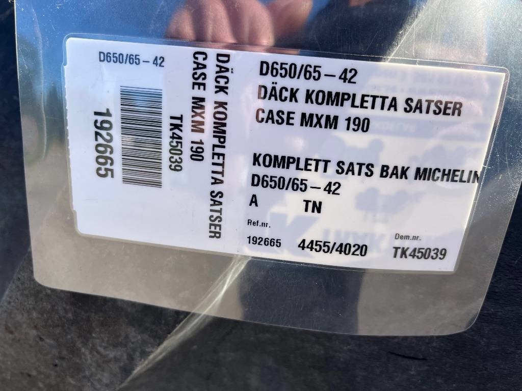 Michelin 650/65-42 hjul till Case MXM190 - Pneumatika pre Poľnohospodárske stroje: obrázok 2 Michelin 650/65-42 hjul till Case MXM190 - Pneumatika pre Poľnohospodárske stroje: obrázok 2