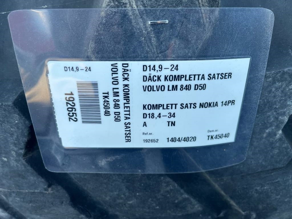 Nokian 18,4-34 14,9-24 till Volvo Bm 840 841 - Pneumatika pre Stavebné stroje: obrázok 2 Nokian 18,4-34 14,9-24 till Volvo Bm 840 841 - Pneumatika pre Stavebné stroje: obrázok 2